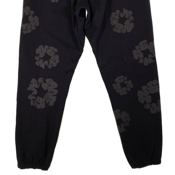 DENIM TEARS デニムティアーズ COTTON WREATH SWEAT PANTS コットンリース スウェットパンツ ブラック フラワーブラック Size XL 福生店