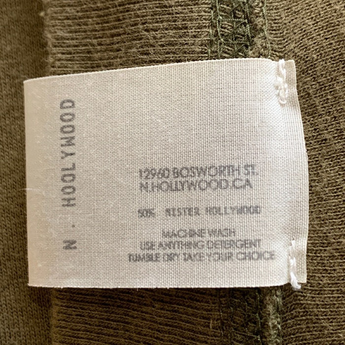 N.HOOLYWOOD エヌハリウッド コットン ナイロン ロングスリーブTシャツ オリーブ 192-CS13-032 Size 42 福生店