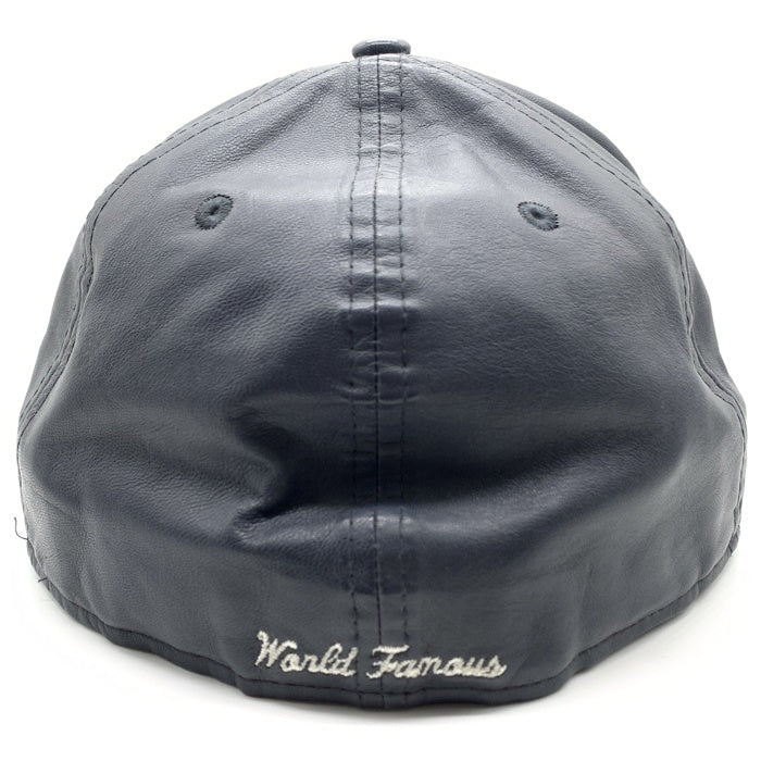 SUPREME シュプリーム 15AW Leather Box Logo New Era レザーボックスロゴ ニューエラキャップ ネイビー Size 7 3/8(58.7cm) 福生店