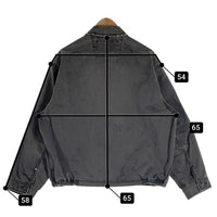 NAUTICA ノーティカ 24SS クラッシュドチノ ジップブルゾン ジャケット グレー USED/ダメージ加工 241-1538 Size L 福生店