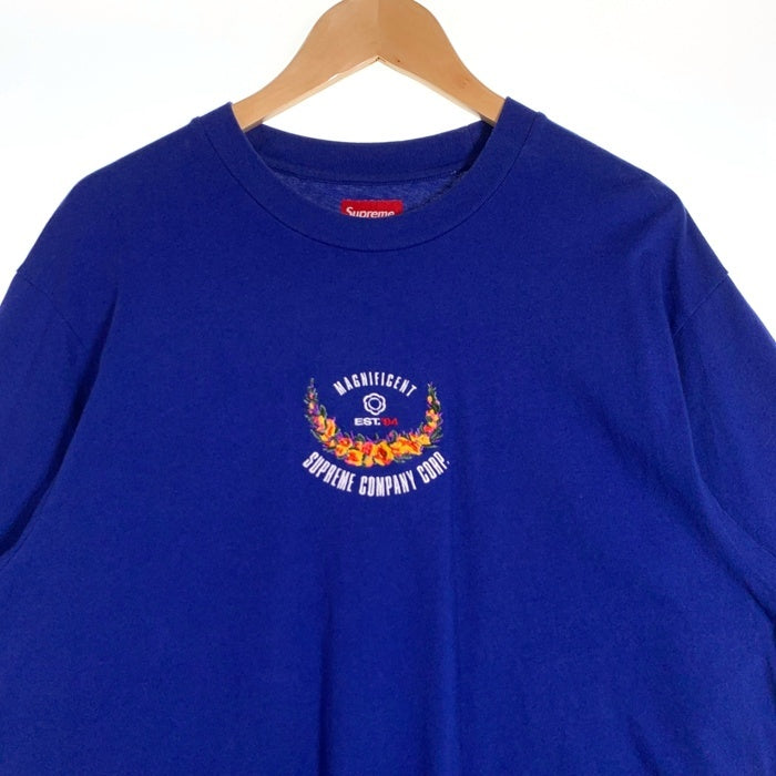 SUPREME シュプリーム 23SS Victory S/S Top ヴィクトリーショートスリーブトップ 刺繡 Tシャツ ダークロイヤル Size M 福生店