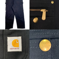 CARHARTT カーハート Loose Fit Firm Duck Zip to Thigh Bib Overalls ダック オーバーオール R37BLK ブラック Size 38×32 福生店