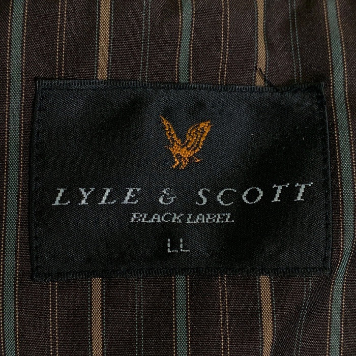 LYLE&SCOTT ライルアンドスコット ジップアップ 中綿ジャケット キャメル フード取り外し可 Size LL 瑞穂店