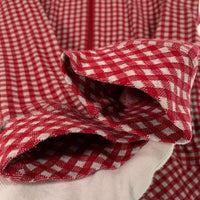 BURBERRY BLACK LABEL バーバリーブラックレーベル ジップアップ コットンパーカー チェック ホース刺繡 レッド BMV04-203-16 Size 3 福生店