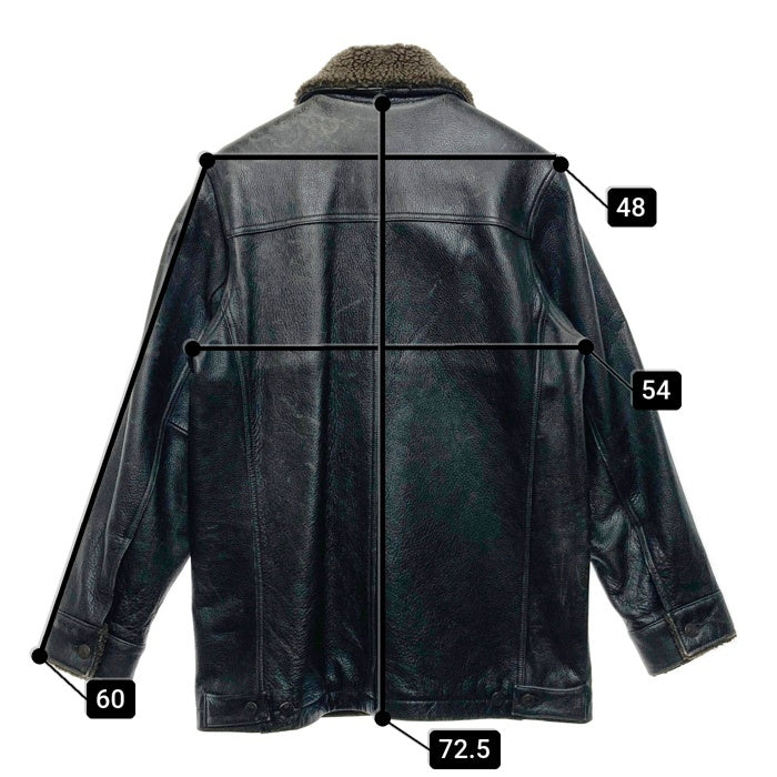 GAP ギャップ カウレザー 裏ボア コート ブラック sizeXS 瑞穂店