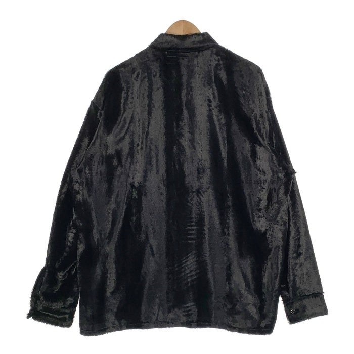 NEIGHBORHOOD ネイバーフッド 23AW FUR SHIRT LS ファー オープンカラーシャツ ブラック 232AQNH-SHM06 Size XL 福生店