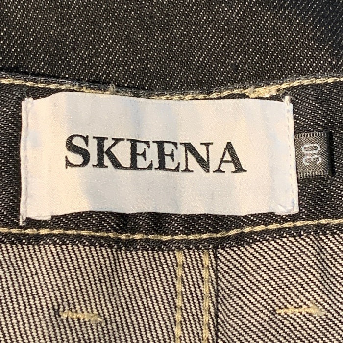 SKEENA リベット デニムパンツ ワイド ダブルニー インディゴ Size 30 福生店