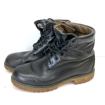 Timberland ティンバーランド HAINSWORTH 6ホール レザーブーツ ブラック Size 約25-26cm 瑞穂店