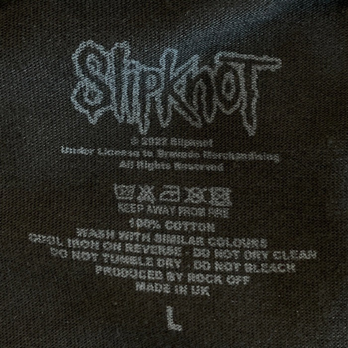 SlipKnot スリップノット プリント Tシャツ オフィシャル 現行 ブラック Size L 福生店