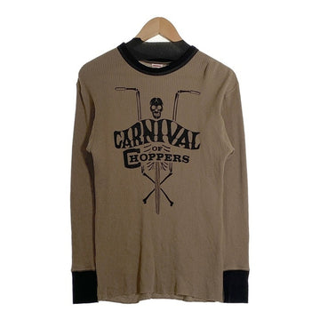 FREEWHEELERS フリーホイーラーズ Power Wear Carnival of HOPPERS クルーネックサーマルカットソー オリーブ ブラック Size M 福生店