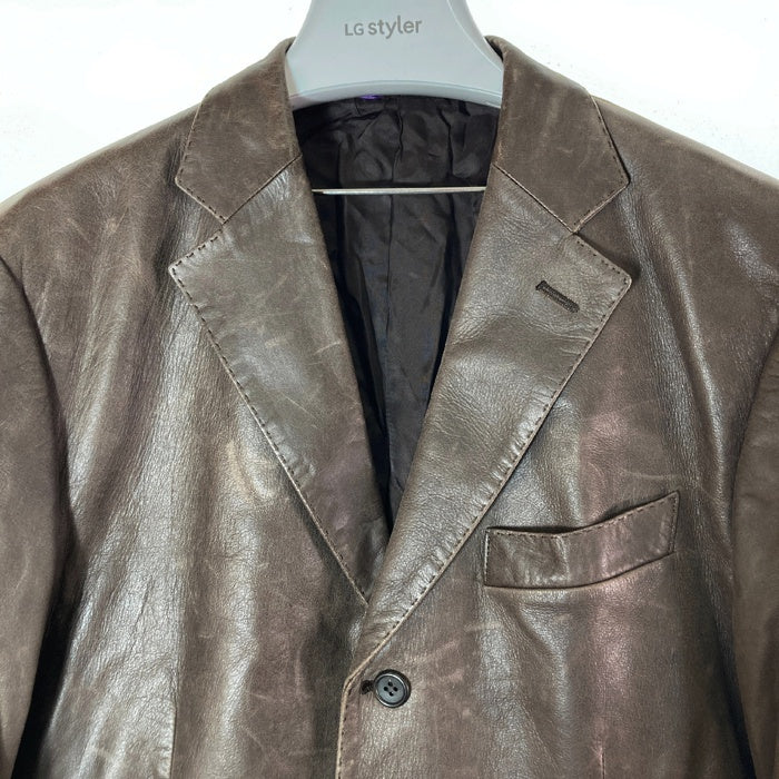 Paul Smith ポールスミス 2275LJ 3B レザー テーラードジャケット ブラウン sizeL 瑞穂店