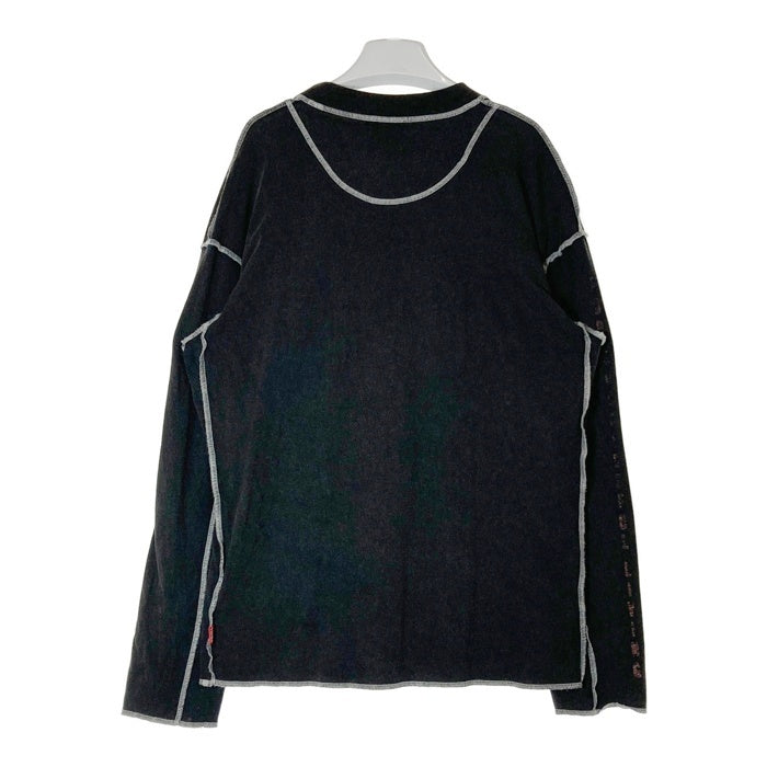DIESEL ディーゼル T-CRAOR-LS インサイドアウト 長袖Tシャツ ブラック sizeM 瑞穂店