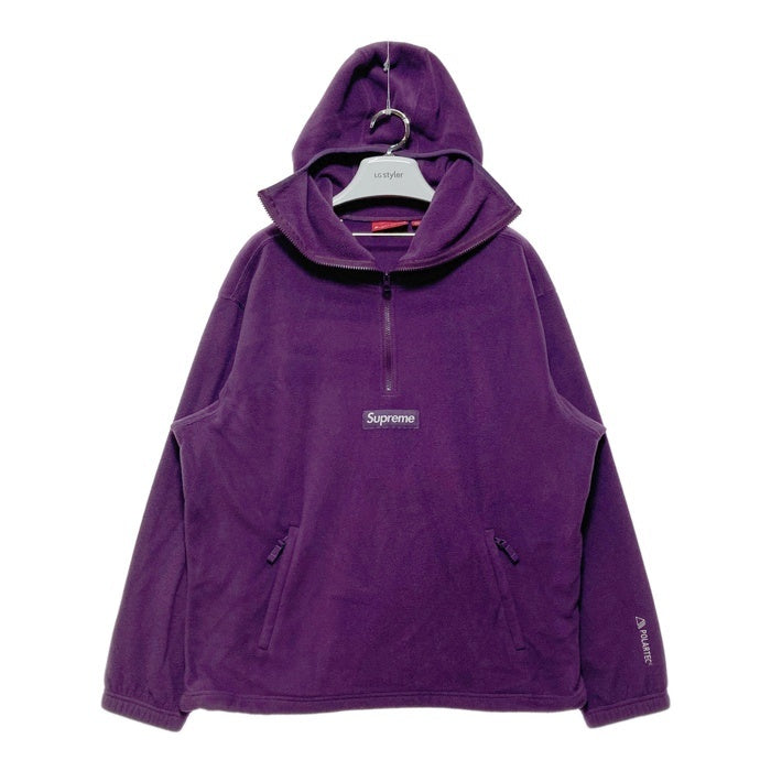 SUPREME シュプリーム 23AW Polartec Facemask Half Zip Pullover ポーラテック フェイスマスク ハーフジップ プルオーバー パープル Size L 瑞穂店