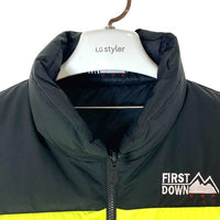 FIRST DOWN ファーストダウン F542002 バブルダウンベスト イエロー sizeM 瑞穂店