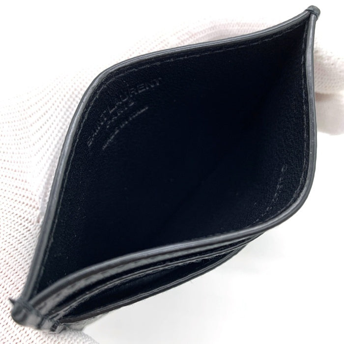 SAINT LAURENT サンローラン レザーカードケース ブラック GUE375946 福生店