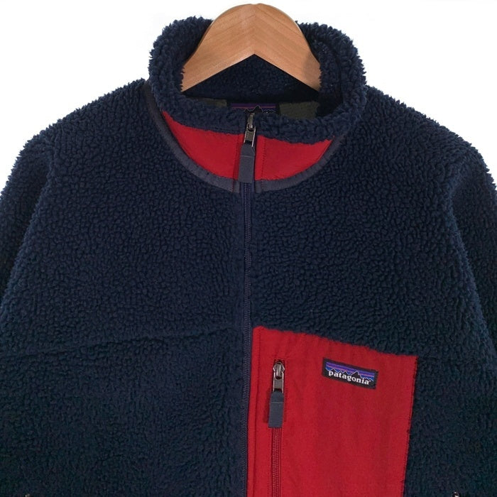 Patagonia パタゴニア Men's Classic Retro-X Jacket メンズ クラシック レトロ X ジャケット フリースジャケット ネイビー レッド 23056 Size M 福生店