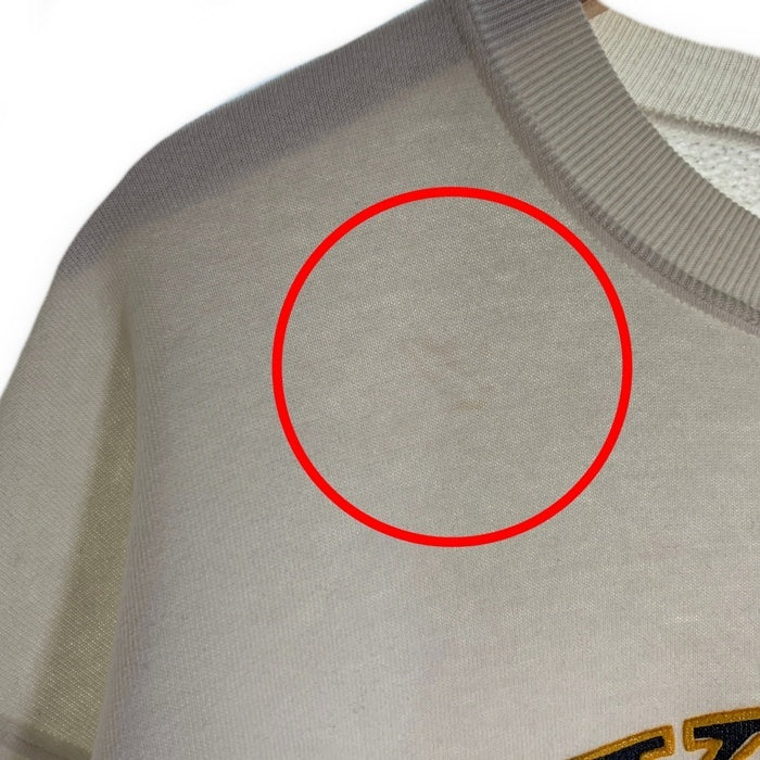 90's RUSSELL ATHLETIC ラッセル アスレチックス OXFORD University オックスフォード ユニバーシティー クルーネック スウェット ホワイト USA製 Size XL 福生店