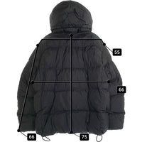 STONE ISLAND ストーンアイランド GARMENT DYED CRINKLE REPS R-NYLON DOWN ガーメントダイ リサイクルナイロン ダウンジャケット ブラック 811540723 10/2023 Size XL 福生店