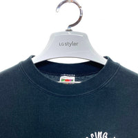 FRUIT OF THE LOOM フルーツオブザルーム メキシコ製 胸刺繍 ヘビースウェットトレーナー ブラック sizeL 瑞穂店