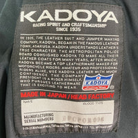 KADOYA カドヤ CPO RIDERS メルトン チェック ライダースジャケット ブラック sizeM 瑞穂店