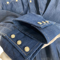 LEVI'S リーバイス デニム ウエスタン ショートホーン シャツ インディゴ 001L7-0002 Size XL 福生店