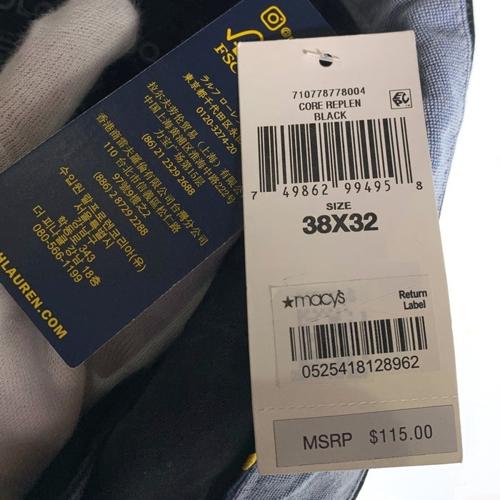 POLO RALPH LAUREN ポロ ラルフローレン THE POLO CHINO ザ ポロ チノ ツイル パンツ ブラック Size 38/32 福生店