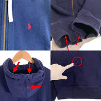 Polo By Ralph Lauren ポロラルフローレン ジップアップ フーディー スウェットパーカー ネイビー Size M 福生店
