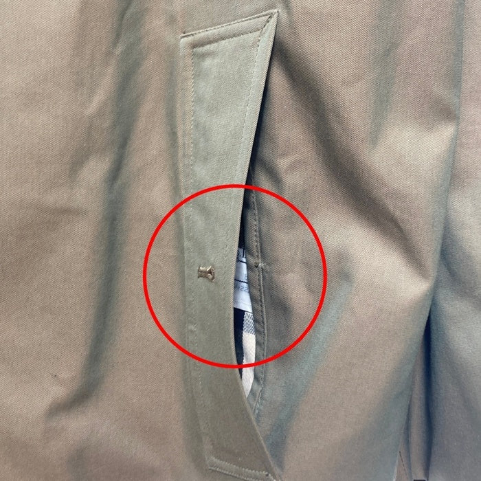 Burberry’s バーバリーズ イングランド製　裏地ノバチェック  ステンカラーコート カーキ size- 瑞穂店