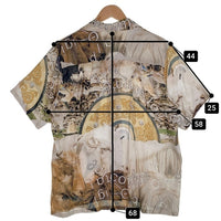BAL ORIGINAL バル オリジナル フォトコラージュ 半袖 オープンカラーシャツ マルチ Size M 福生店