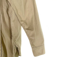 50’s HERCULES ヘラクレス マチ付き ワークシャツ カーキ Size M 相当 福生店