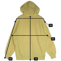 SUPREME シュプリーム KAWS カウズ 21SS Chalk Logo Hooded Sweatshirt チョーク ロゴ プルオーバー フーディー パーカー イエロー Size L 福生店