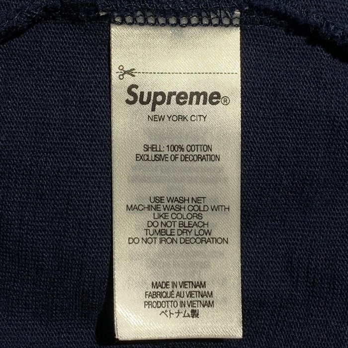 SUPREME シュプリーム 24AW 24AW Twill Applique S/S Top ツイルアップリケ ショートスリーブトップ Tシャツ ネイビー Size L 福生店