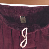 80-90's STUSSY ステューシー コーデュロイ ビーチパンツ テーパード ボルドー USA製 黒タグ Size M 福生店