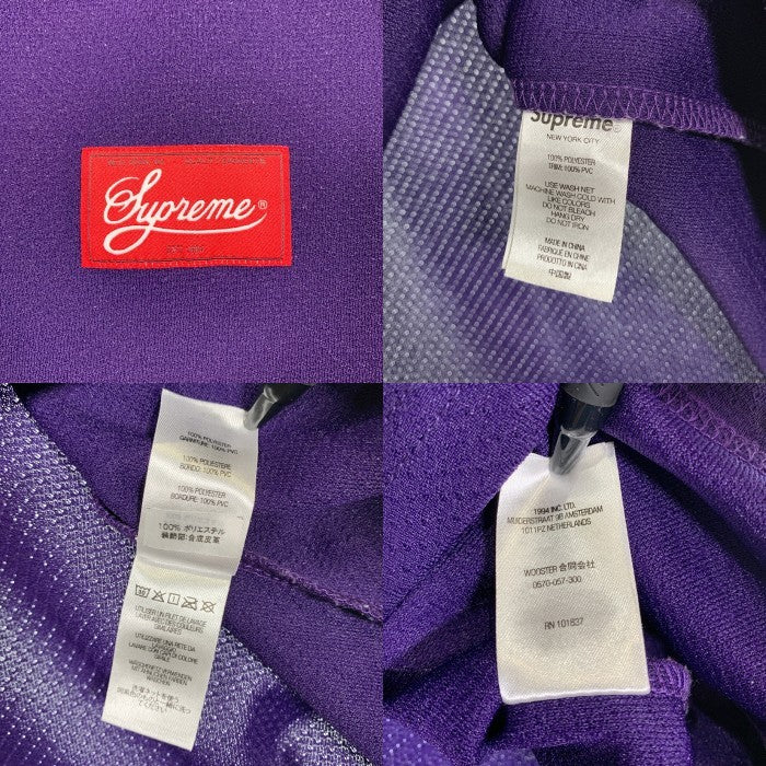 SUPREME シュプリーム 22SS Faux Croc Football Jersey クロコダイルフェイクレザー フットボールジャージ トップ パープル Size XL 福生店