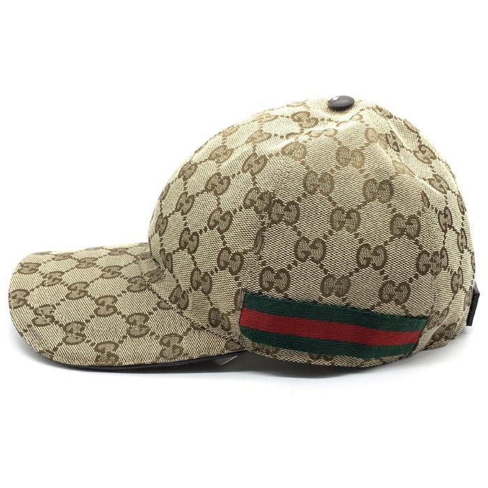 Gucci グッチ GG柄 ベースボールキャップ シェリーライン ベージュ 200035 Size L 福生店