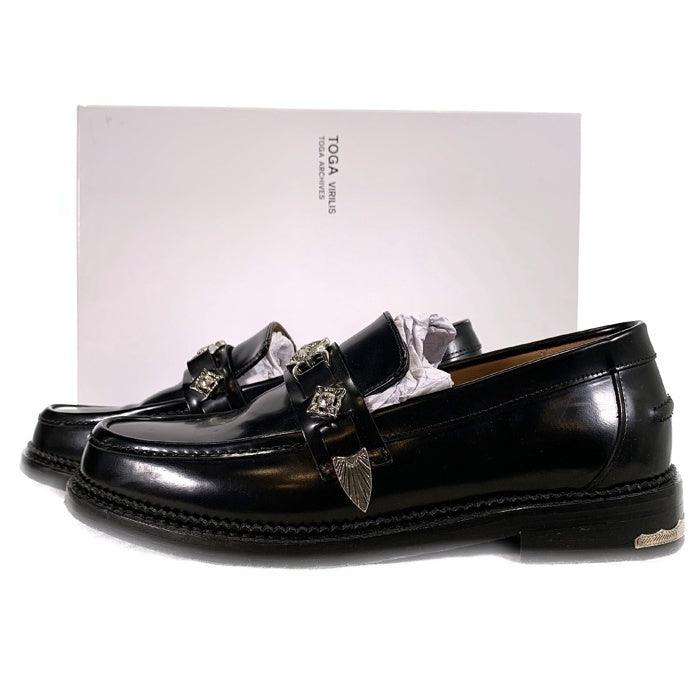 TOGA VIRILIS トーガヴィリリース METAL LOAFER メタルローファー ブラック AJ826 Size 41 福生店