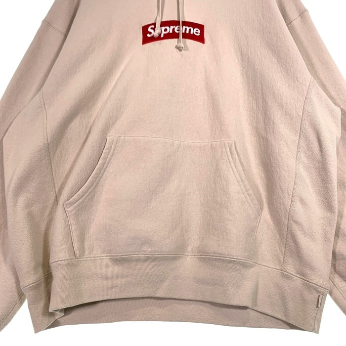 SUPREME シュプリーム FW24 Box Logo Hooded Sweatshirt ボックスロゴ フーデッド スウェットシャツ プルオーバー パーカー フーディー STONE ストーン ベージュ カナダ製 Size XL 福生店
