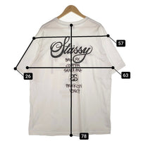 STUSSY ステューシー ワールドツアー プリントTシャツ ホワイト メキシコ製 Size XL 福生店