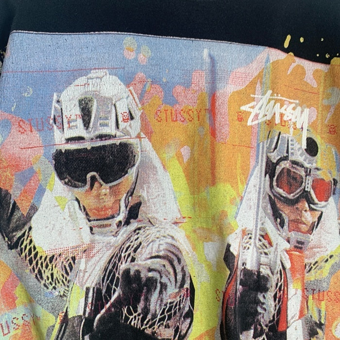 00's STUSSY ステューシー Galactic Wars Japan Edition 半袖 Tシャツ ブラック Size M 福生店