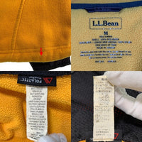 L.L.Bean エルエルビーン POLARTEC ジップアップ フリースジャケット イエロー グレー Size M 福生店