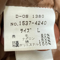 CHAPS RALPH LAUREN チャップスラルフローレン 80's チェック ウール 襟付きコート ブラウン sizeL 瑞穂店