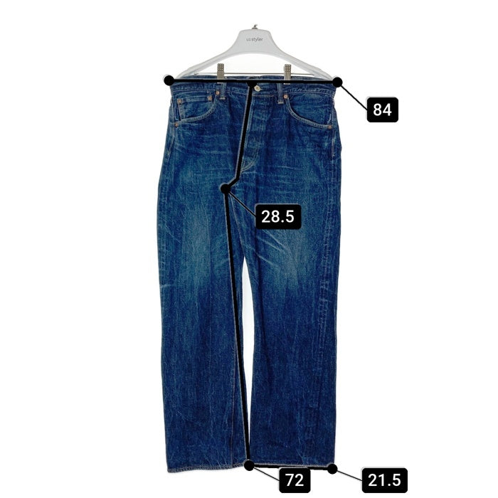 WAREHOUSE ウエアハウス 1001XX ボタンフライ セルビッジ デニムパンツ インディゴ size34 瑞穂店