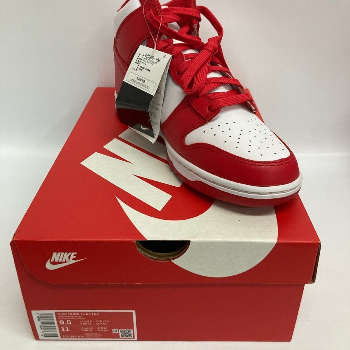 NIKE ナイキ DD1399-106 DUNK HI RETRO スニーカー ダンク ハイ レトロ レッド size27.5cm 瑞穂店