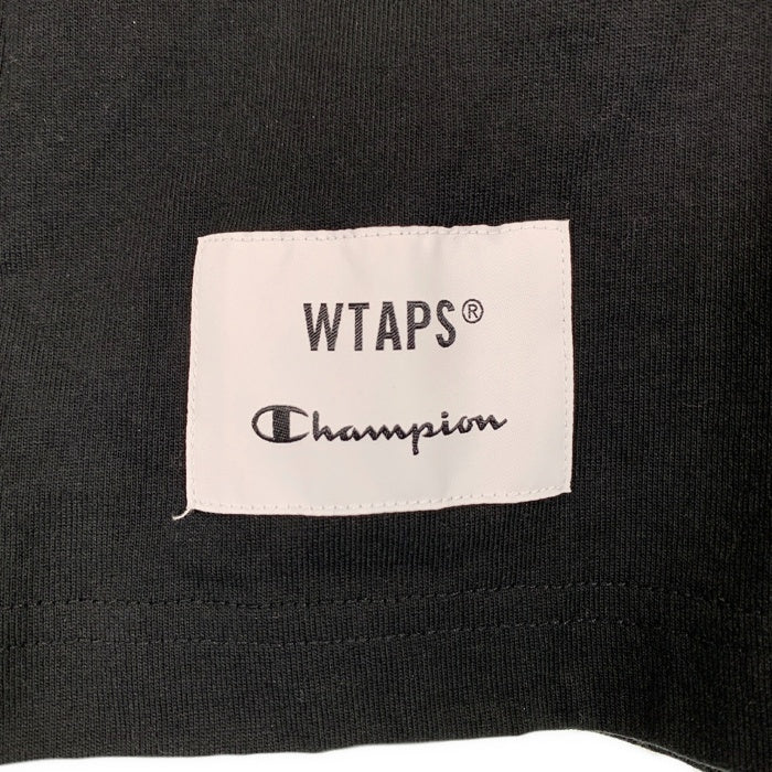 WTAPS ダブルタップス 23AW Champion チャンピオン Academy L/S T-Shirts アカデミーロングスリーブTシャツ ブラック 232HBCHD-CSM02S Size L 福生店