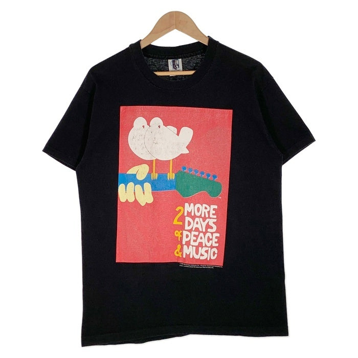 90's WOODSTOCK 94 ウッドストック プリントTシャツ ブラック GEM USA製 94コピーライト Size L 福生店