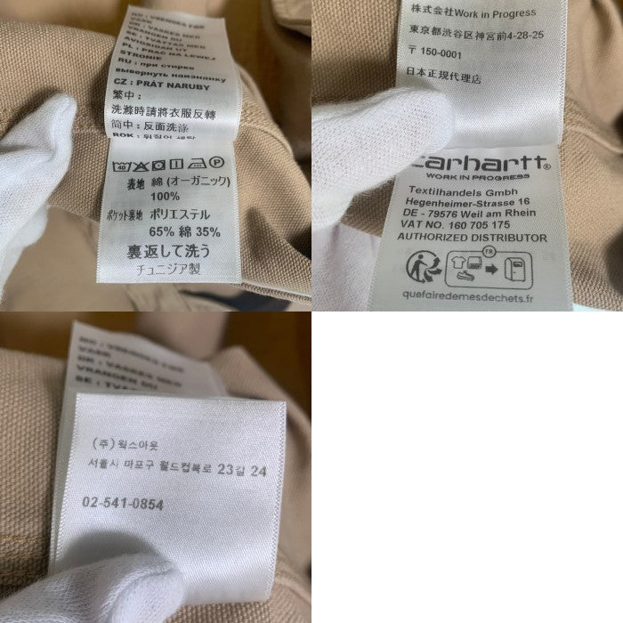 Carhartt WIP カーハートワークインプログレス DETROIT JACKET デトロイトジャケット ダック地 裏地なし ベージュ I033112.2N2 Size L 福生店
