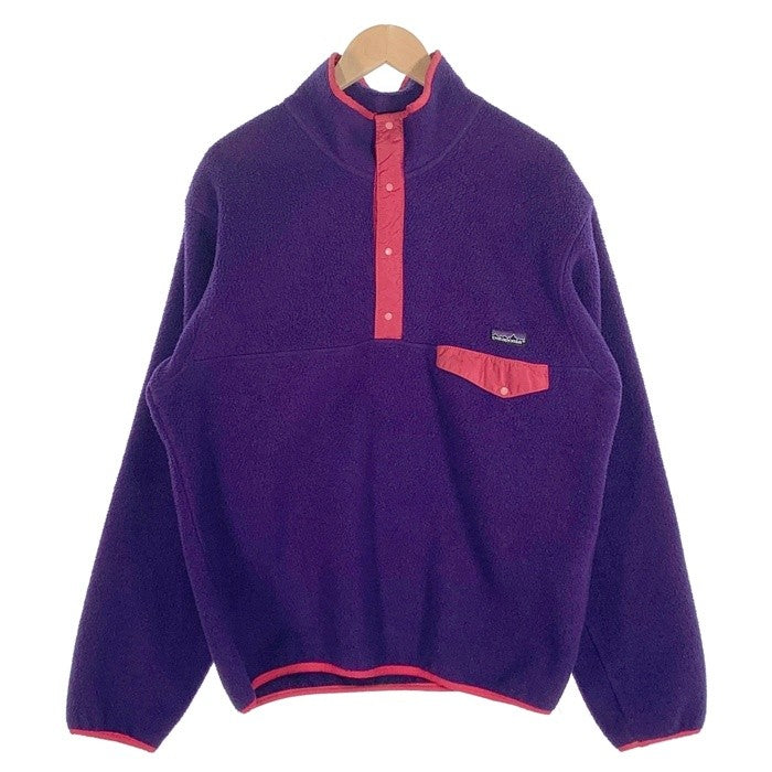 90's patagonia パタゴニア スナップT プルオーバーフリースジャケット パープル ピンク USA製 25530 F0 Size M 福生店