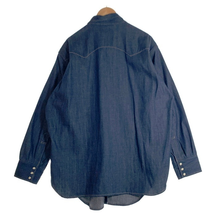 LEVI'S リーバイス デニム ウエスタン ショートホーン シャツ インディゴ 001L7-0002 Size XL 福生店