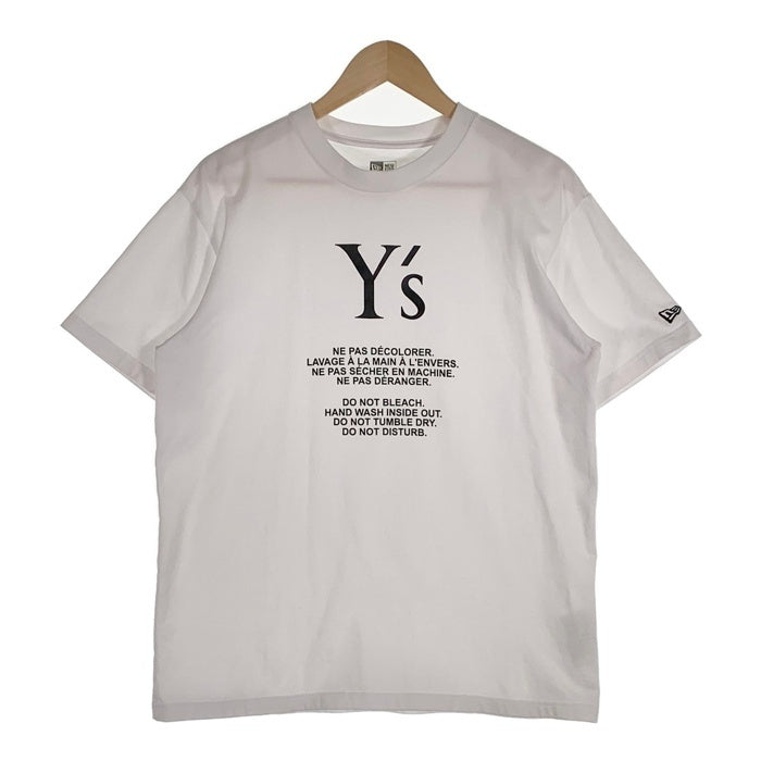 Y's ワイズ 24SS New Era ニューエラ プリント Tシャツ ホワイト YJ-T80-950 Size XL 福生店