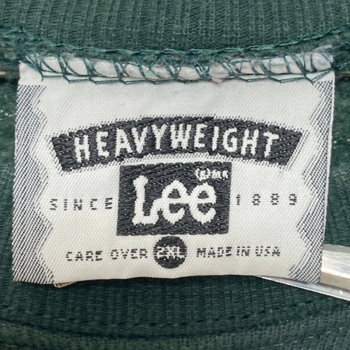 Lee リー USA製 パッチワーク スウェットトレーナー グリーン size2XL 瑞穂店